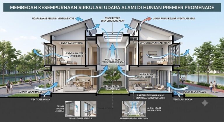 Membedah Kesempurnaan Sirkulasi Udara Alami di Rumah Premier Promenade
